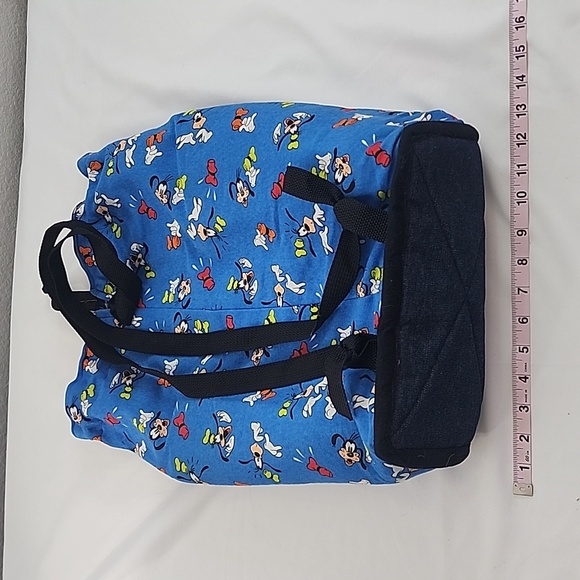 Handmade Hand Crafted Fabric Large Disney Goofy Drawstring  Backpack - Picture 10 of 16